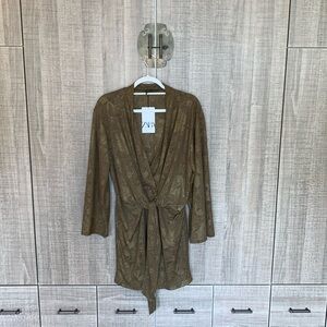 Zara‎ Knotted Jacquard Dress
